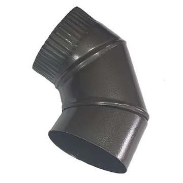 Slika Dimno koleno Ø 150 mm crno